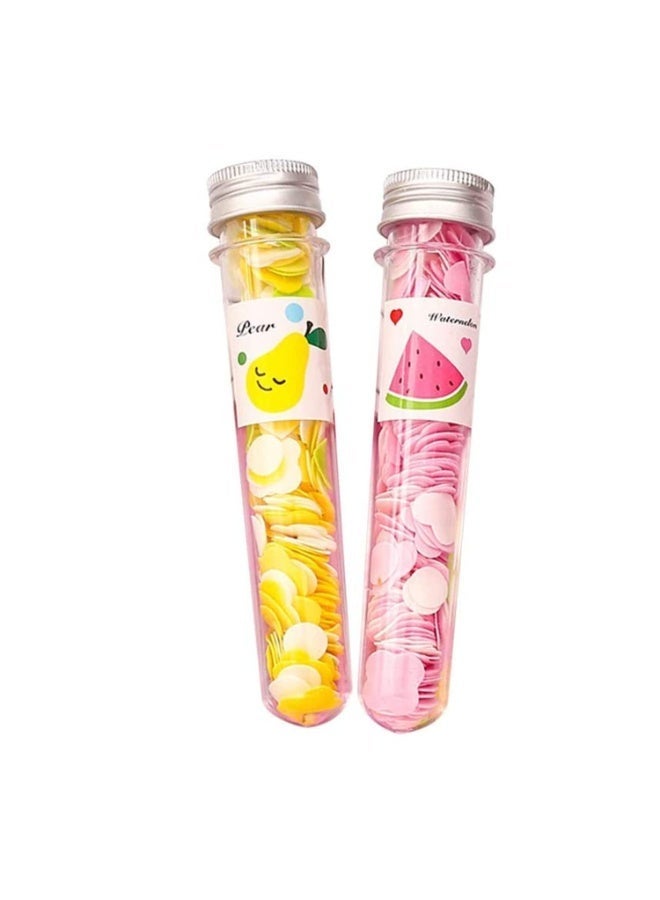 🧼صابون ورق معطرة على شكل ورد صغيرة الحجم، تذوب مع المياه وتقوم بالتنظيف 🌸عبوة من قطعتين - Image 3